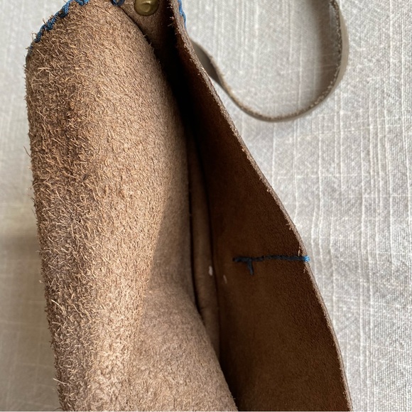 Handmade Leather Crossbody Purse Cardholder Bag Hand-Stitched - Picture 12 of 12